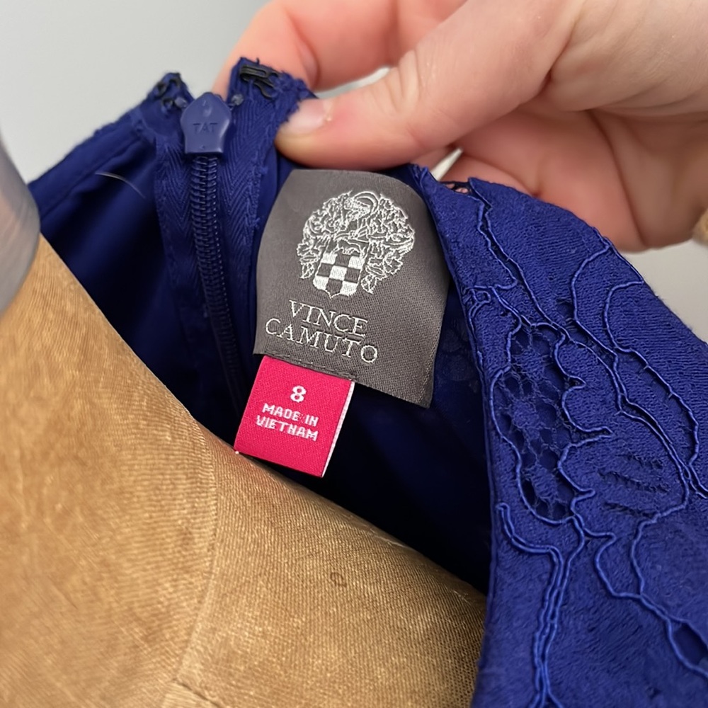 Vince Camuto Blue Lace Dress - Picture 6 of 6